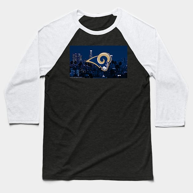 Retro LA Rams Baseball T-Shirt by Science Busters Podcast